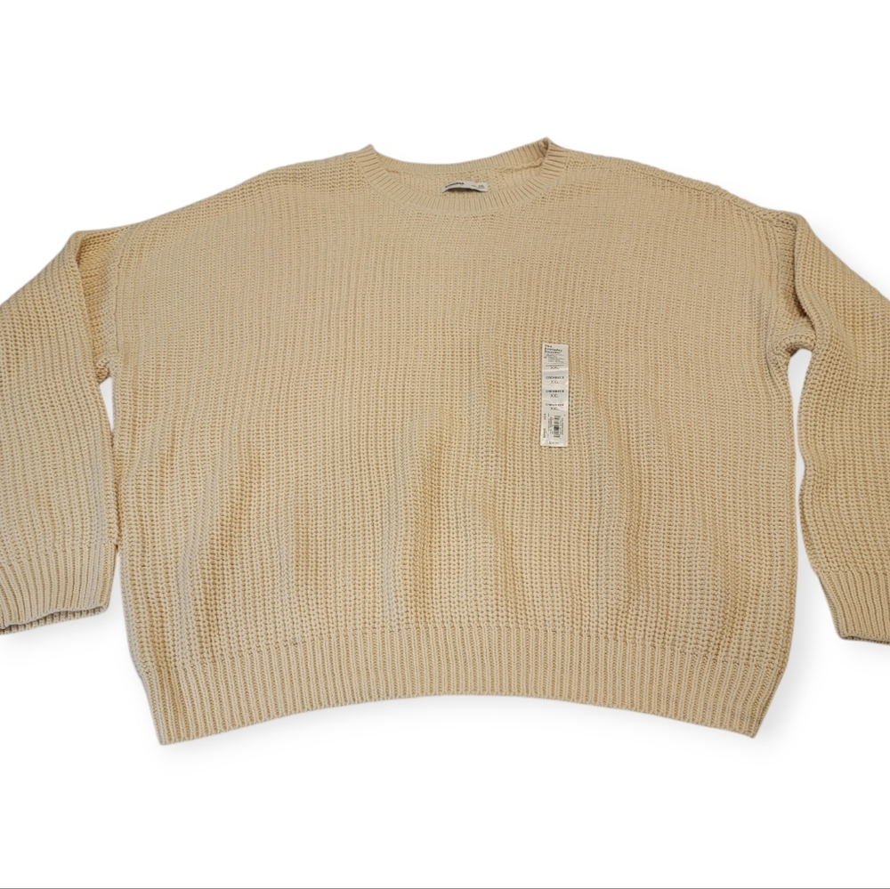 Sonoma Goods For Life Textured Drop Shoulder Sweater Size XXL NWT!